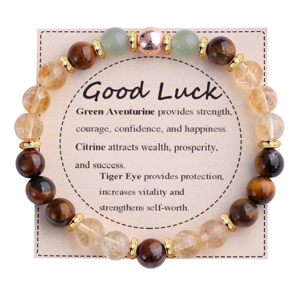 Adjustable Natural Stone Bracelet – Handmade Healing Crystal Jewelry