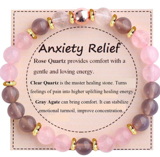 Adjustable Natural Stone Bracelet – Handmade Healing Crystal Jewelry