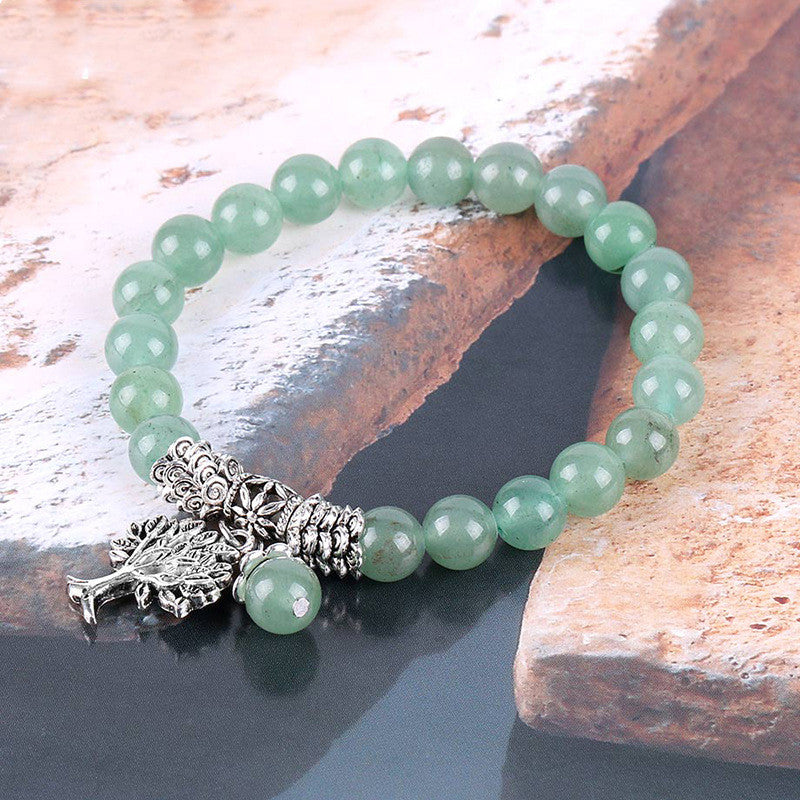Natural Green Aventurine Bracelet – Handmade Crystal Jewelry