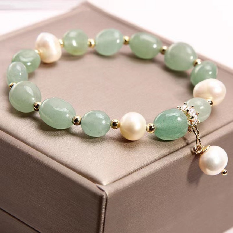 Handmade Freshwater Purple Pearl Crystal Bracelet – Elegant Women’s Jewelry
