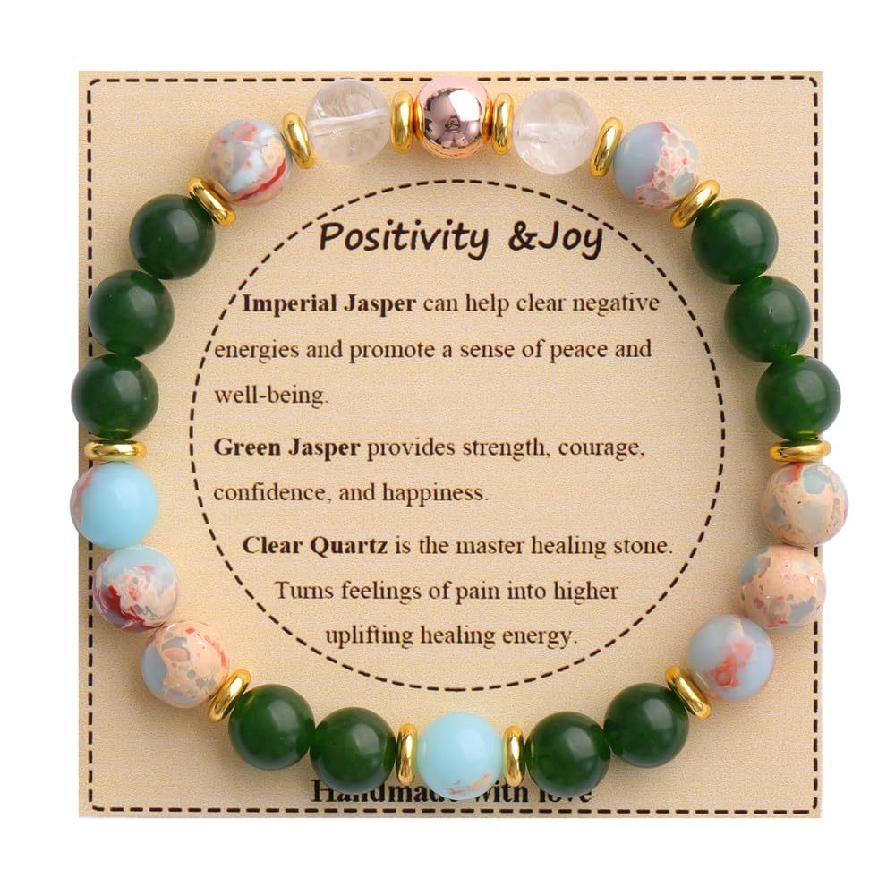 Adjustable Natural Stone Bracelet – Handmade Healing Crystal Jewelry