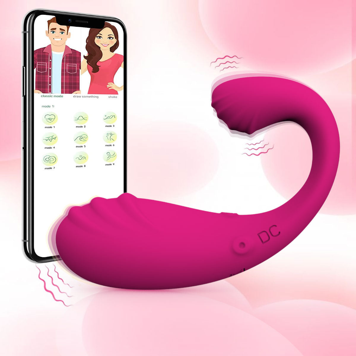 Smart APP Controlled Personal Wellness Device – Wireless Vibrating Massager