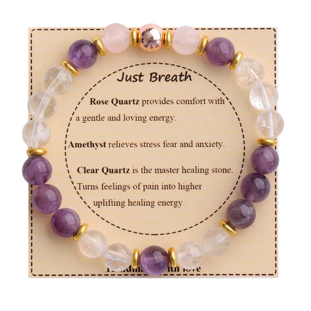 Adjustable Natural Stone Bracelet – Handmade Healing Crystal Jewelry