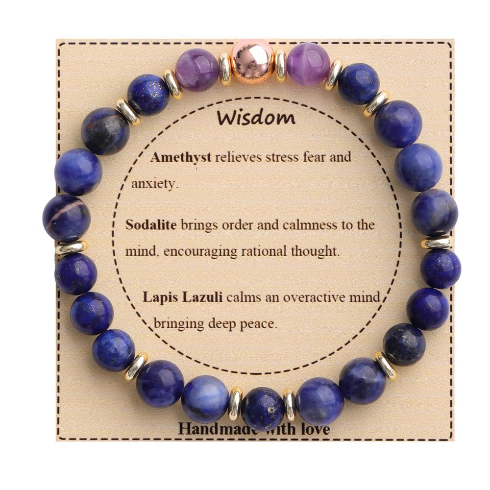 Adjustable Natural Stone Bracelet – Handmade Healing Crystal Jewelry