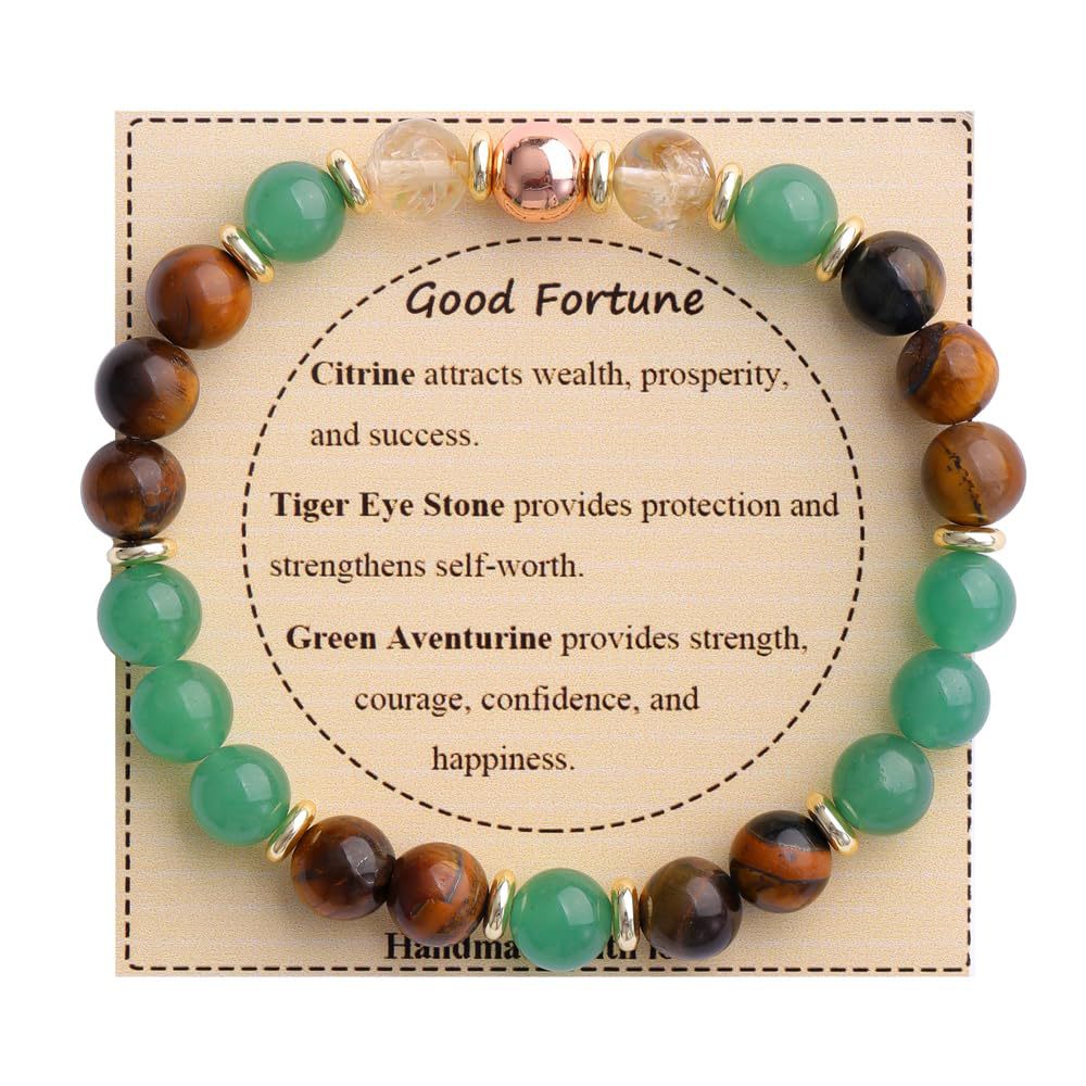 Adjustable Natural Stone Bracelet – Handmade Healing Crystal Jewelry