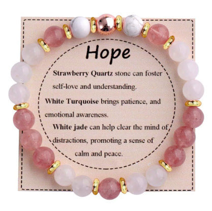Adjustable Natural Stone Bracelet – Handmade Healing Crystal Jewelry