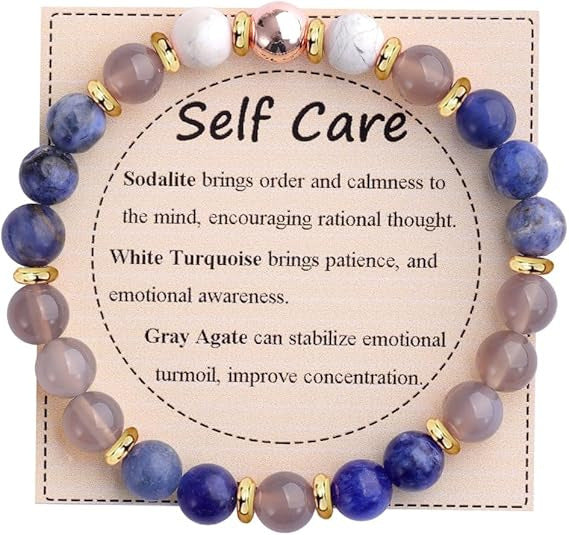 Adjustable Natural Stone Bracelet – Handmade Healing Crystal Jewelry