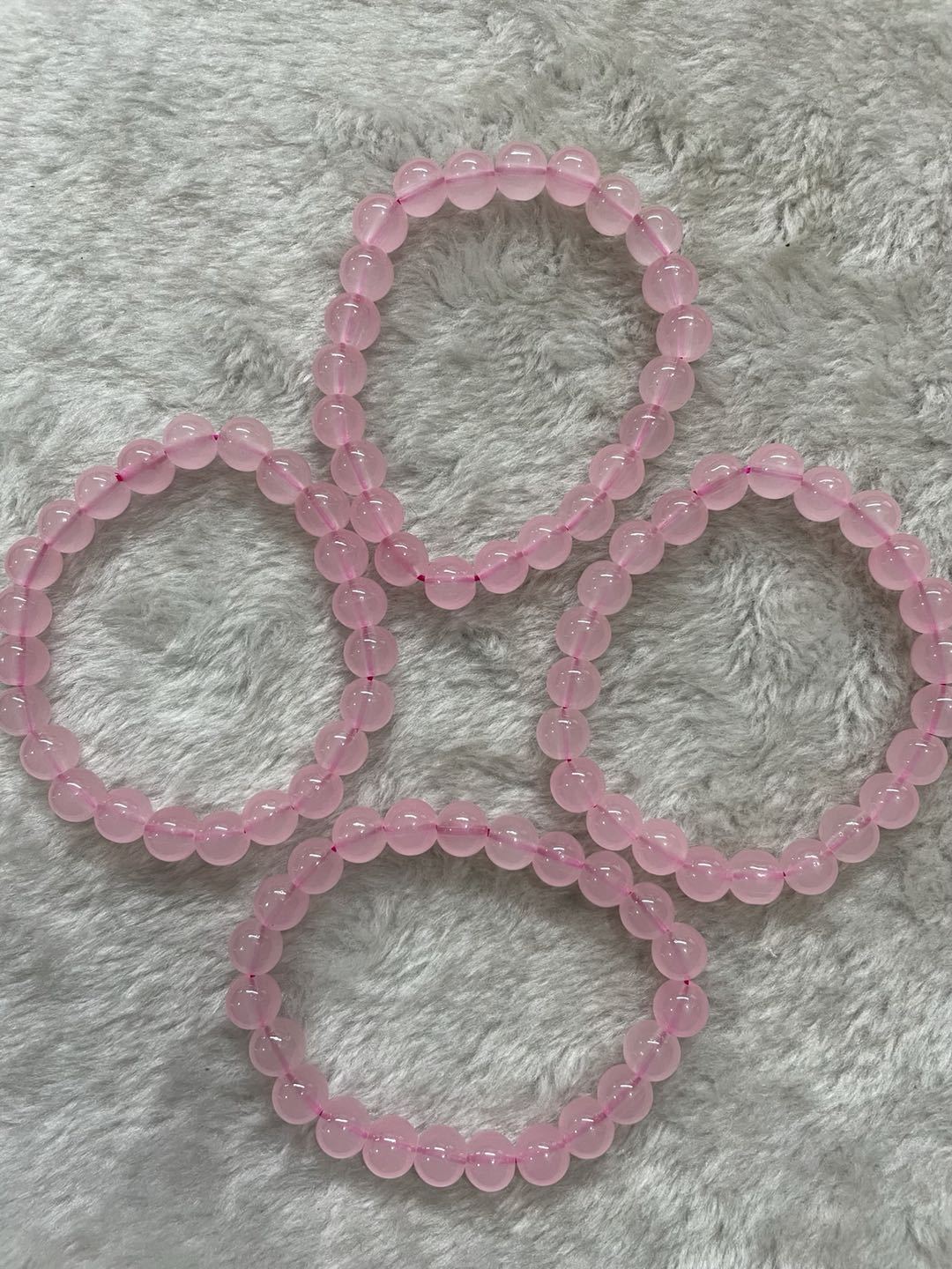 Natural Rose Quartz Healing Bracelet – Fresh & Minimalist Crystal Jewelry