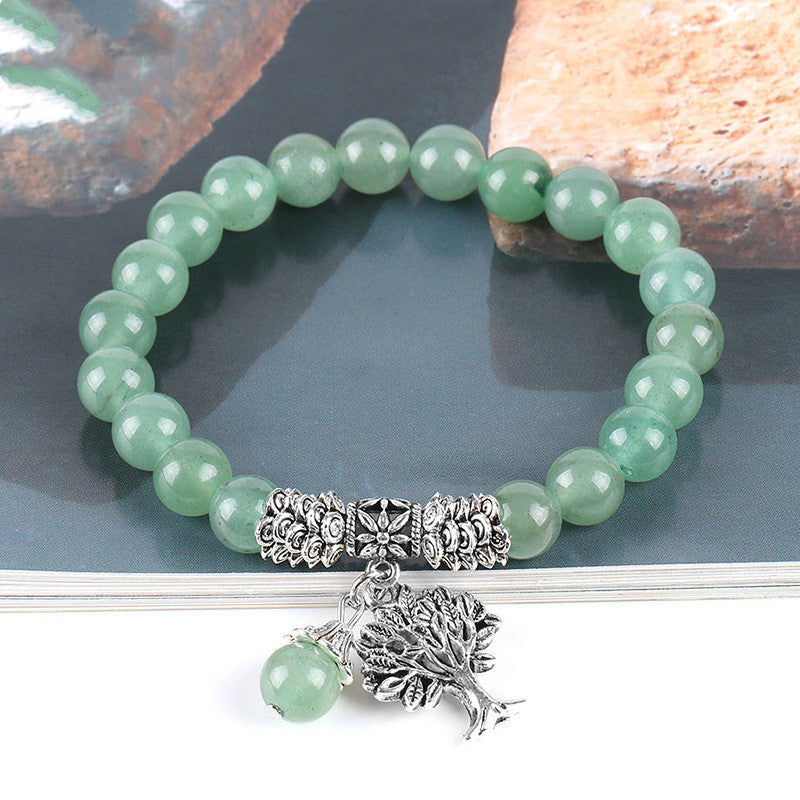 Natural Green Aventurine Bracelet – Handmade Crystal Jewelry