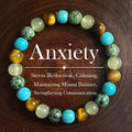 Natural Amethyst, Tiger Eye & Turquoise Healing Bracelet – Handmade Crystal Jewelry