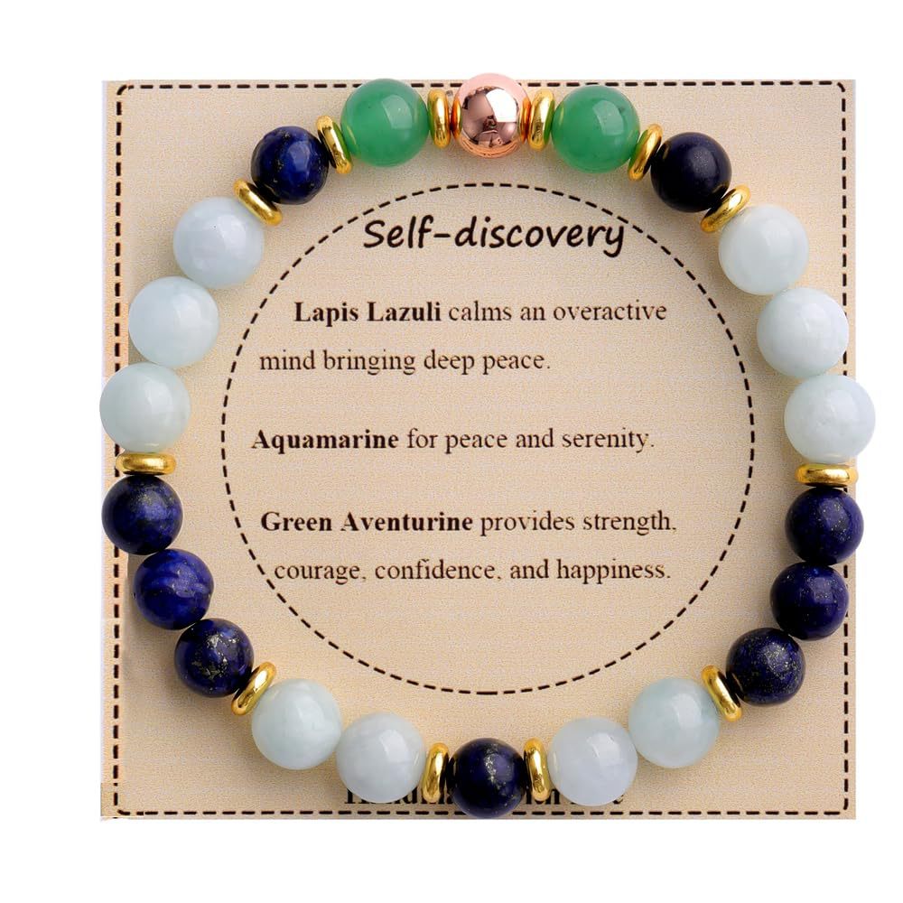 Adjustable Natural Stone Bracelet – Handmade Healing Crystal Jewelry