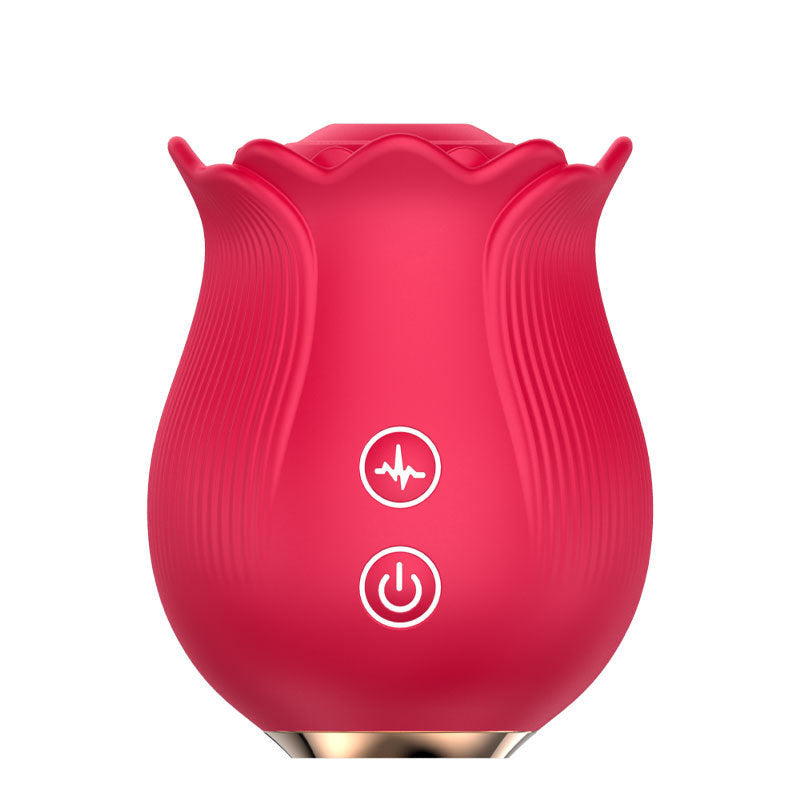 Rose Design Retractable Wellness Massage Tool – Handheld Relaxation Device