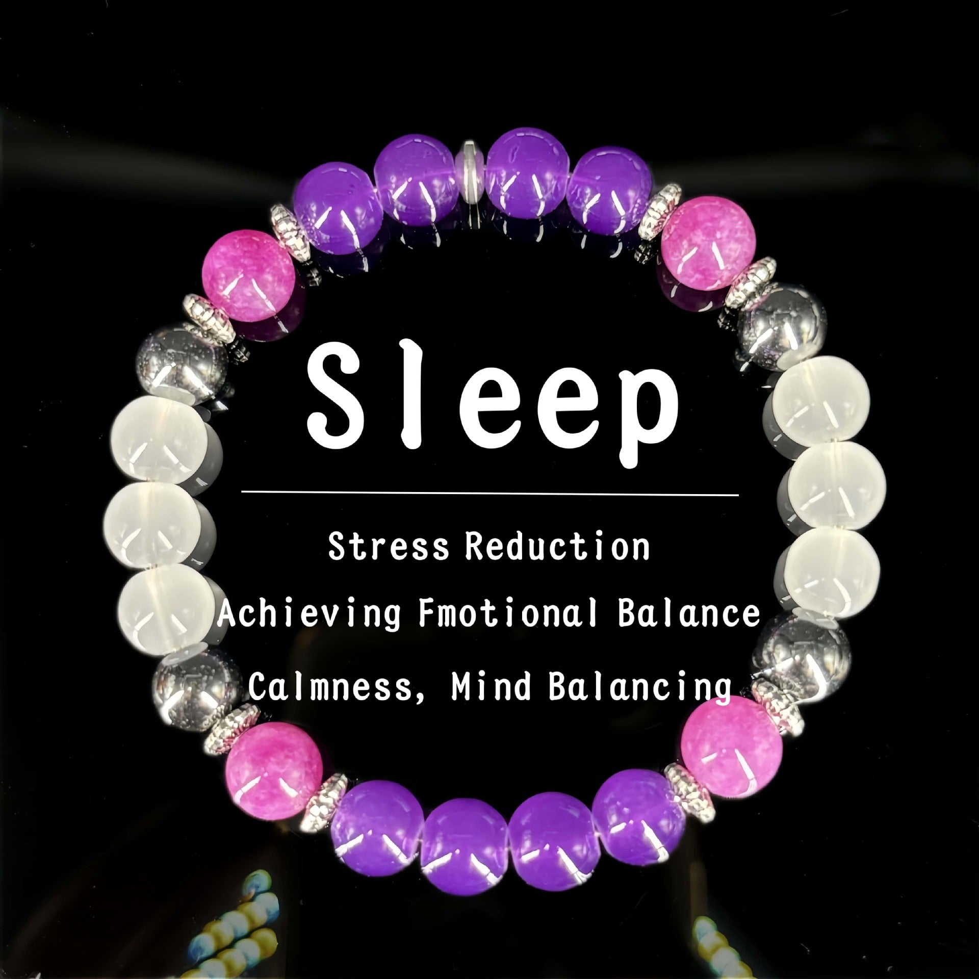 Luxury Muscovite, Hematite & Clear Quartz Bracelet – Healing Crystal Jewelry