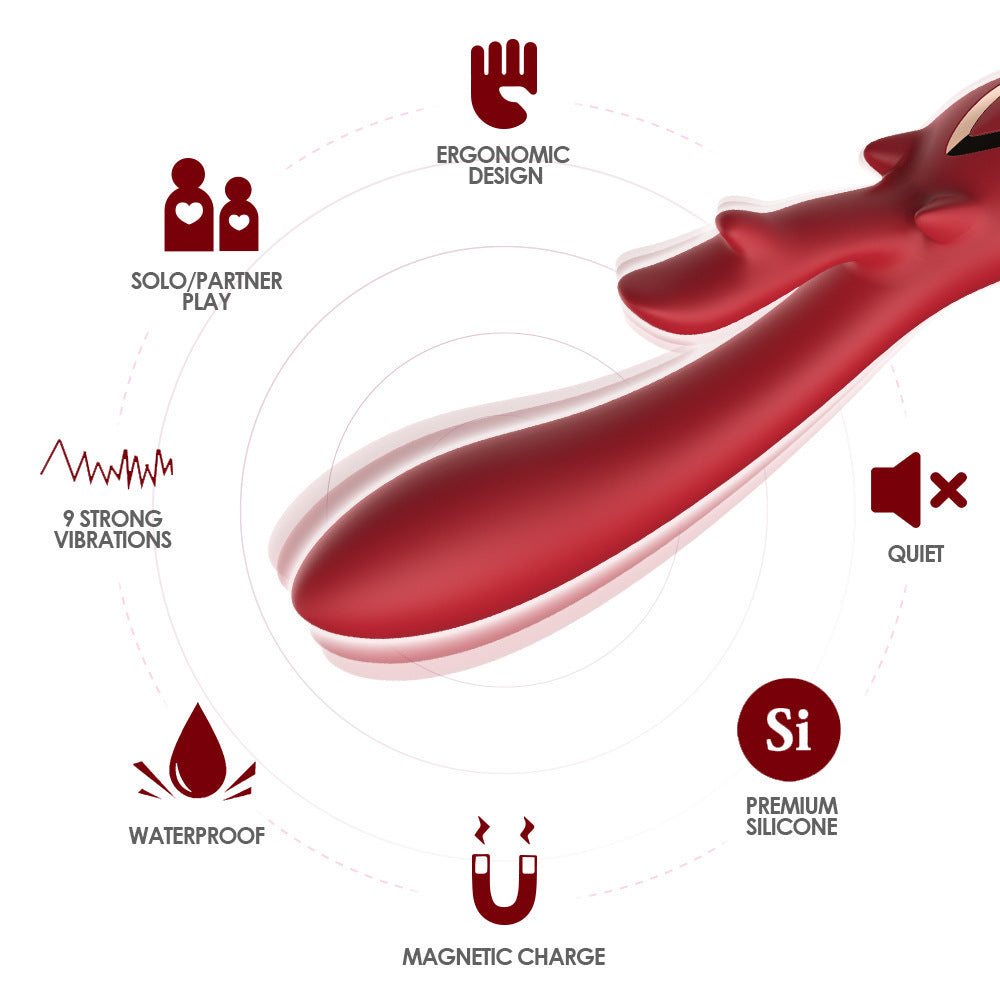 Deer-Inspired Women’s Wand Massager – Flexible Personal Wellness Device