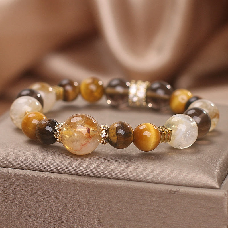 Handmade Natural Citrine Bracelet – Women’s Crystal Jewelry