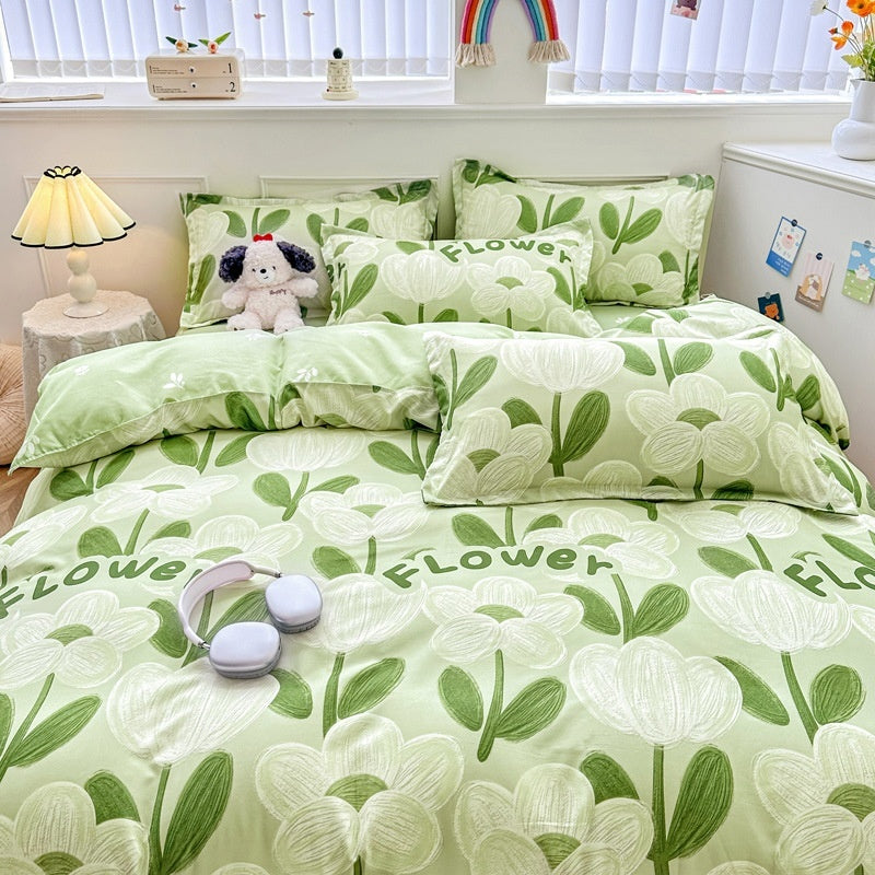 Pure Cotton Bed Sheet Set – Minimalist Home Bedding