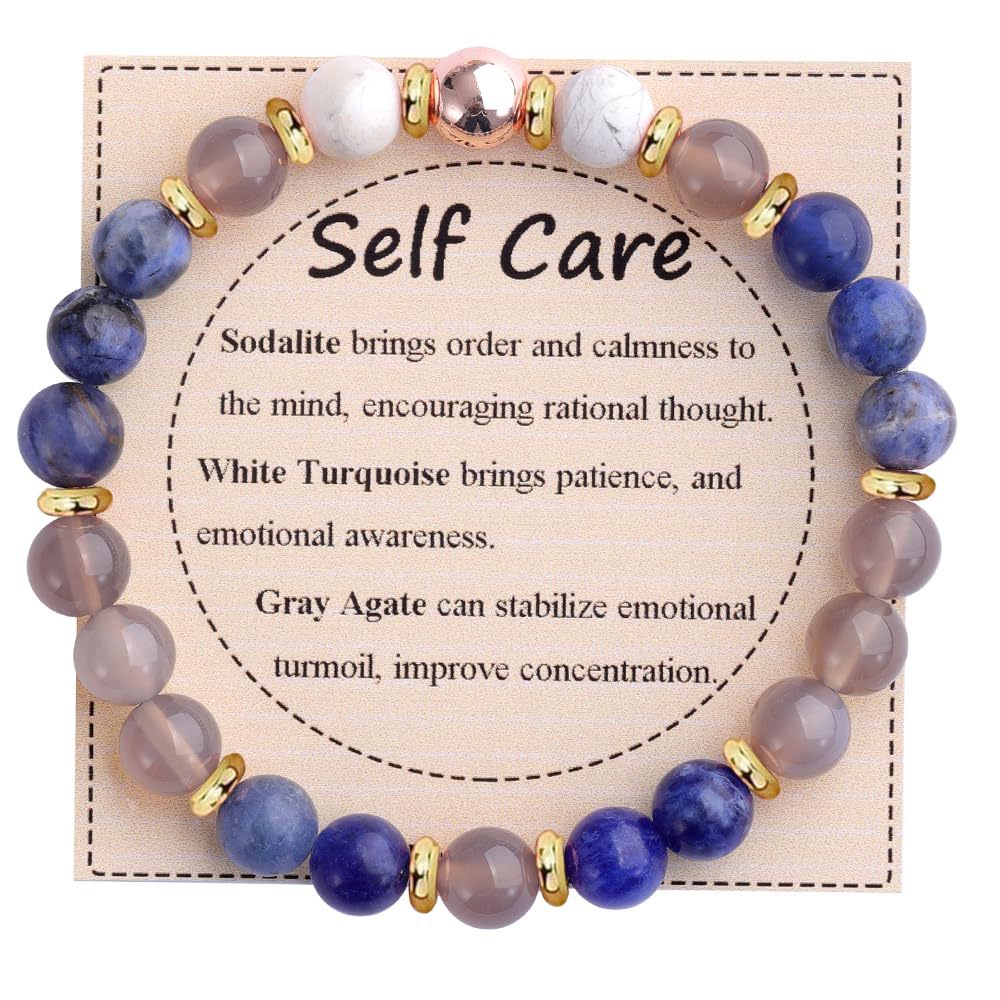 Adjustable Natural Stone Bracelet – Handmade Healing Crystal Jewelry
