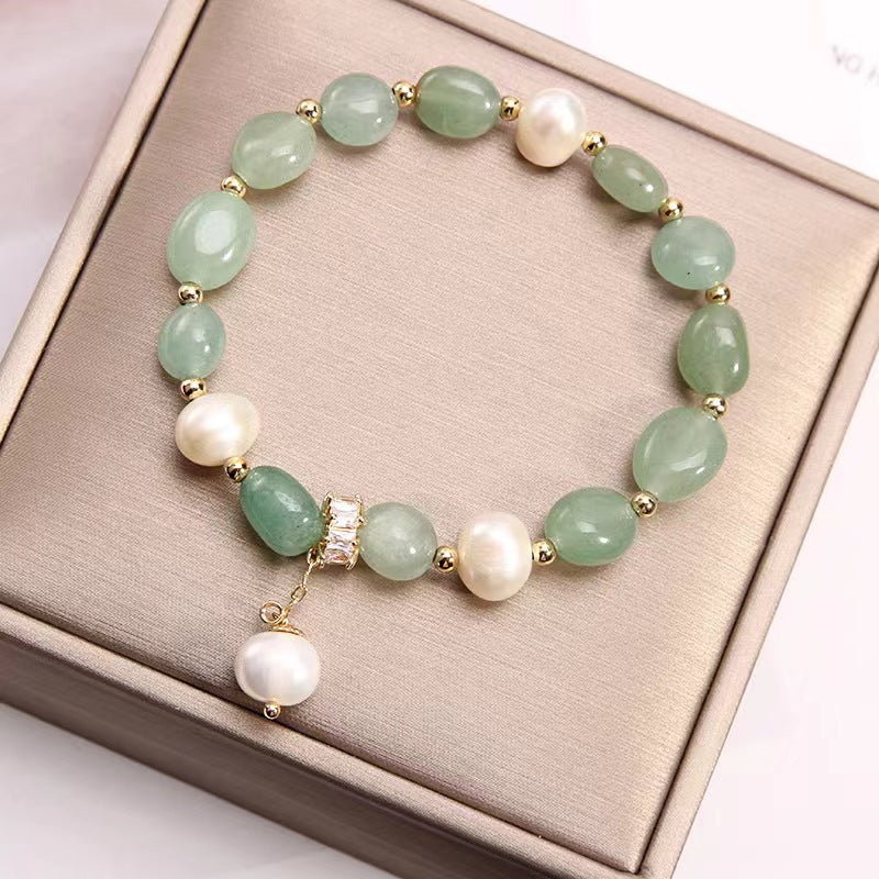 Handmade Freshwater Purple Pearl Crystal Bracelet – Elegant Women’s Jewelry