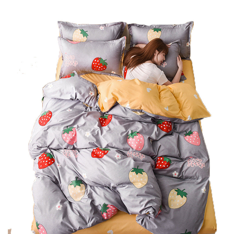 4-Piece Bedding Set – Soft Home Textile Bed Sheets for Comfortable Sleep