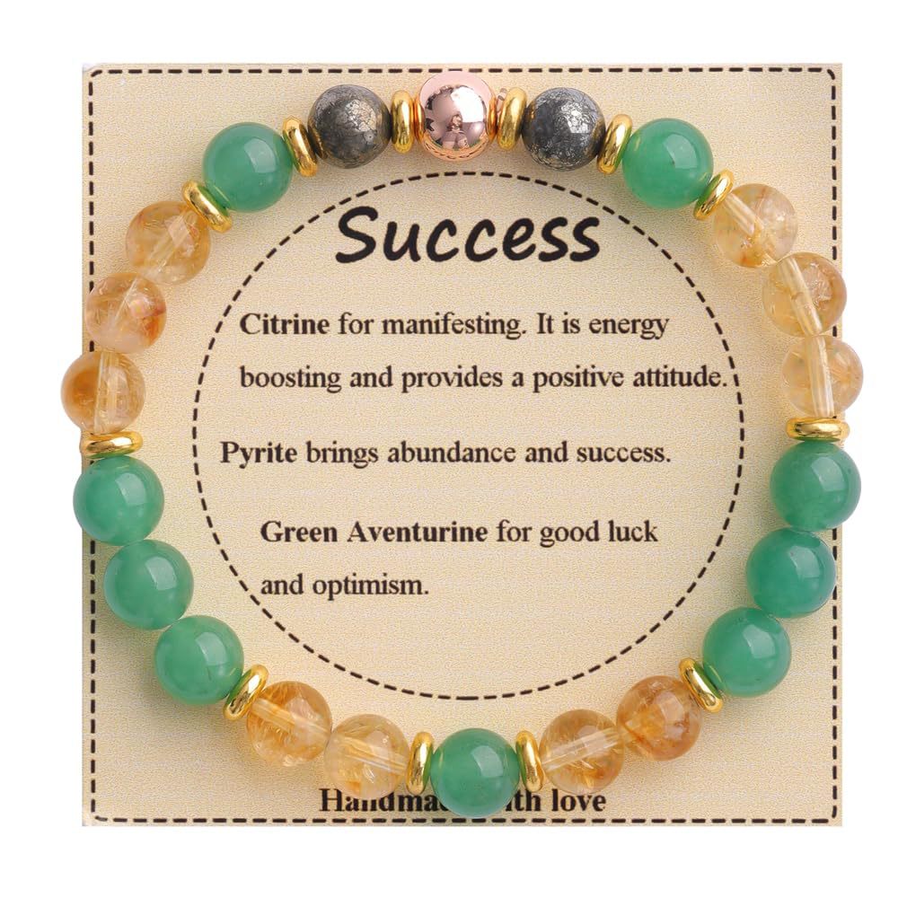 Adjustable Natural Stone Bracelet – Handmade Healing Crystal Jewelry
