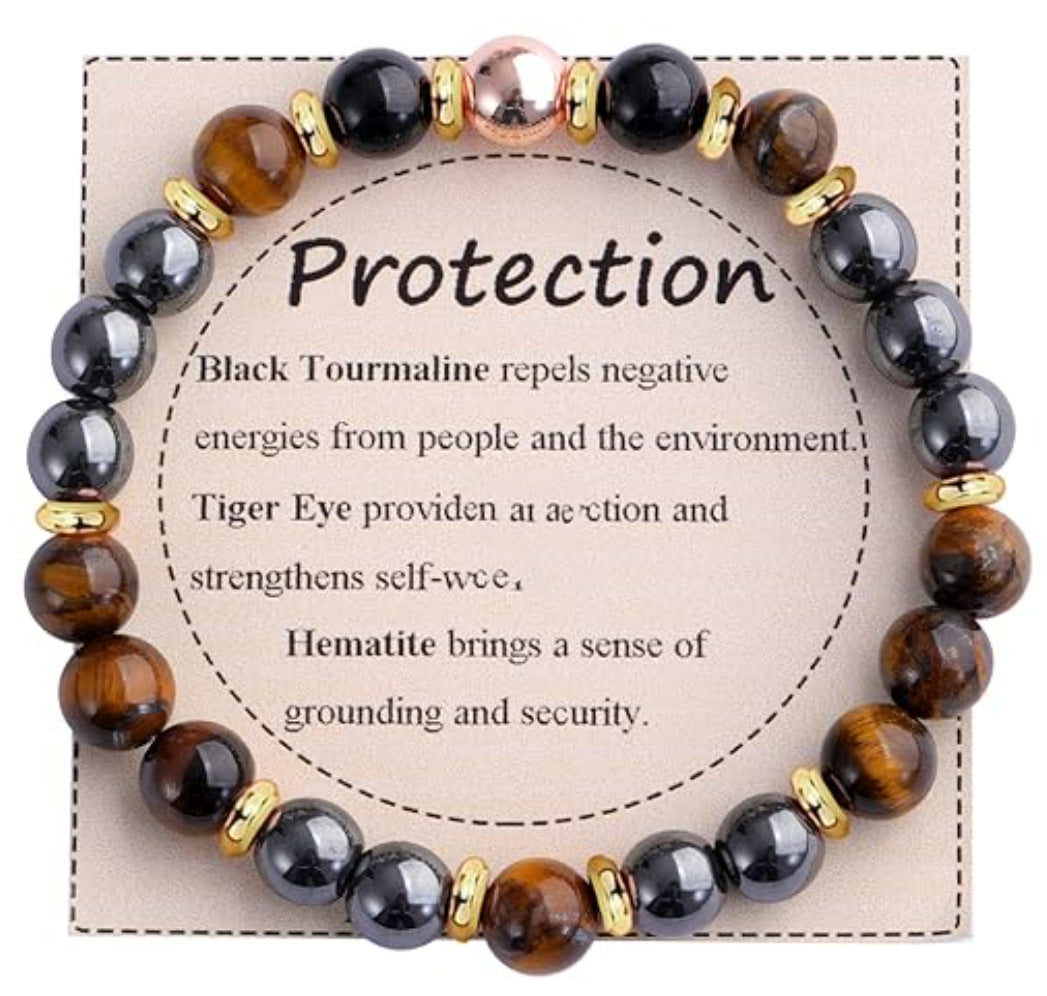Adjustable Natural Stone Bracelet – Handmade Healing Crystal Jewelry