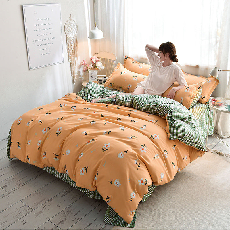 4-Piece Bedding Set – Soft Home Textile Bed Sheets for Comfortable Sleep