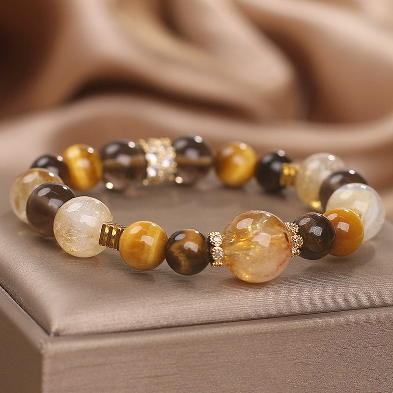 Handmade Natural Citrine Bracelet – Women’s Crystal Jewelry