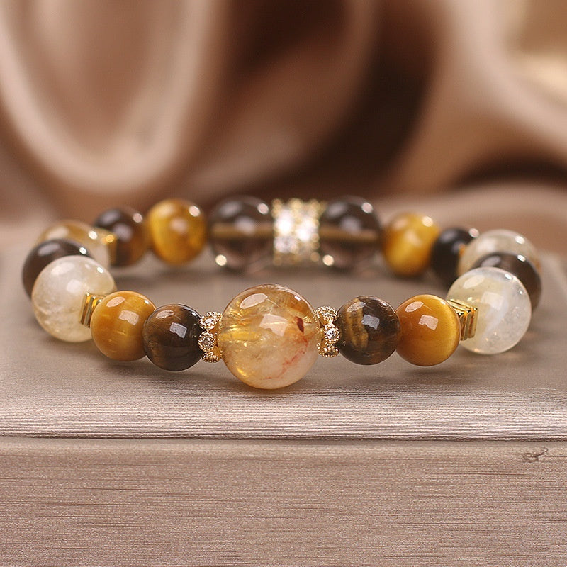 Handmade Natural Citrine Bracelet – Women’s Crystal Jewelry