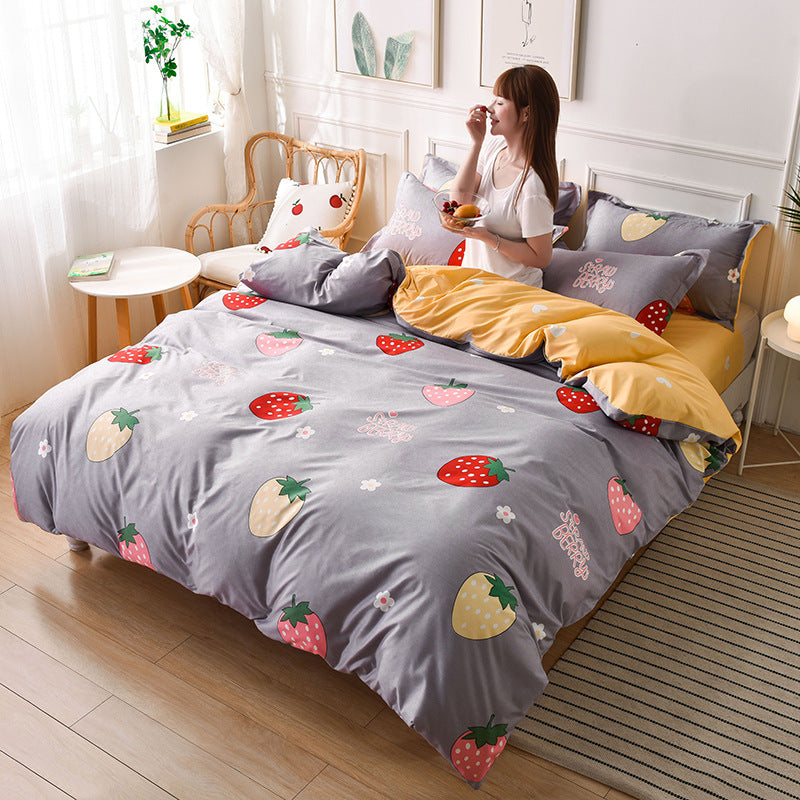 4-Piece Bedding Set – Soft Home Textile Bed Sheets for Comfortable Sleep
