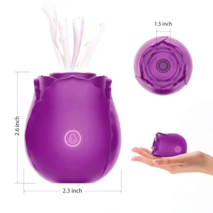 Rose Nipple & Clit Sucking Vibrator – 7 Intense Suction Modes, G-Spot Stimulator, Silicone Adult Toy for Women, Sex Shop Machine - Image 4