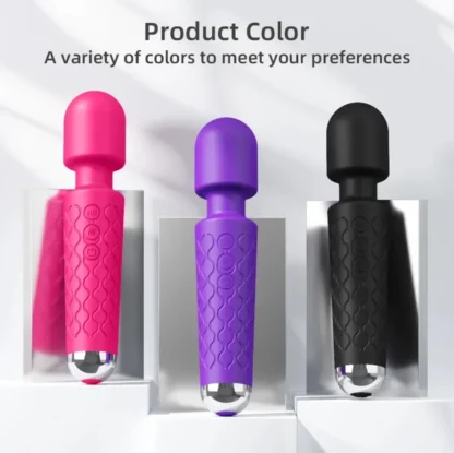 20-Speed Powerful AV Wand Vibrator for Women – G-Spot, Clitoral & Nipple Stimulator, Rechargeable Personal Massager for Female Pleasure - Image 11