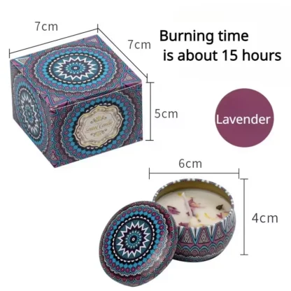 Romantic Scented Candle Set – Arabian Design Jar, Jasmine & Rose Fragrance, Ideal for Couples - Image 6