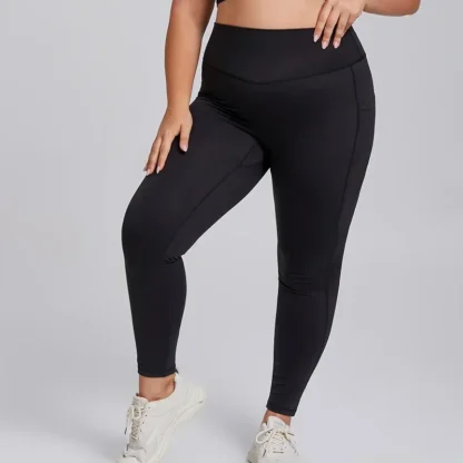 Plus Size Yoga Set for Women – 3XL Workout Outfit with Sports Bra & High-Waist Leggings | Super Stretch Activewear for Curvy Women - Image 15