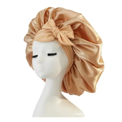 Elastic Sash Butterfly Knot Silk Headscarf Hat – Colorful, Breathable, All-Match Beauty Cap for Women - Image 29