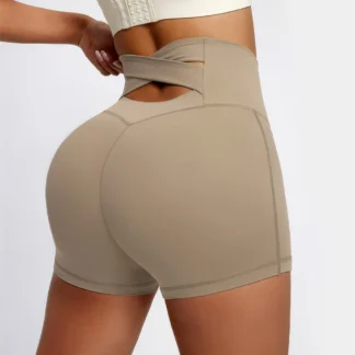 High Waist Yoga Shorts for Women – Butt-Lifting, Slim Fit Workout Shorts | Gym, Running & Cycling Sports Shorts