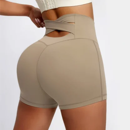 High Waist Yoga Shorts for Women – Butt-Lifting, Slim Fit Workout Shorts | Gym, Running & Cycling Sports Shorts