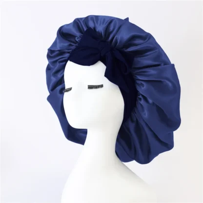 Elastic Sash Butterfly Knot Silk Headscarf Hat – Colorful, Breathable, All-Match Beauty Cap for Women - Image 38