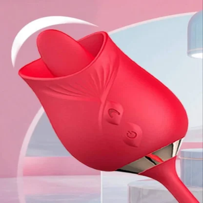 Rose Thrusting & Rotating Vibrator – Dildo with Tongue Licking, Clit, Nipple & G-Spot Stimulator, Vibrating Anal Plug Sex Toy for Women - Image 5