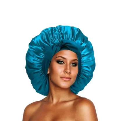 Elastic Sash Butterfly Knot Silk Headscarf Hat – Colorful, Breathable, All-Match Beauty Cap for Women - Image 16