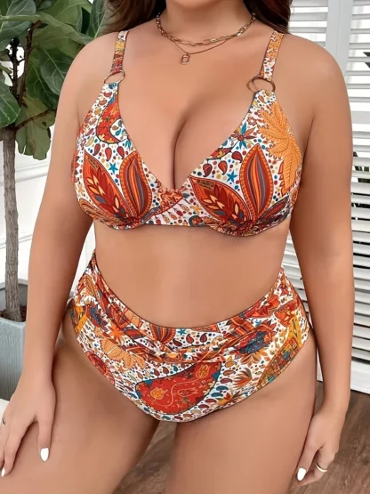 Push-Up High Waist Bikini for Women – Plus Size Swimwear 2025, Bathing Suit & Beachwear - Image 4