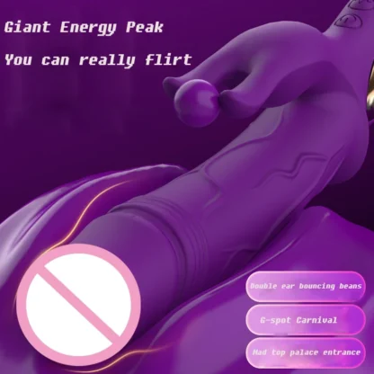 Multi-Frequency Liquid Silicone Double-Head Vibrator – Electric AV Massager for Female Pleasure & Adult Intimate Massage - Image 3
