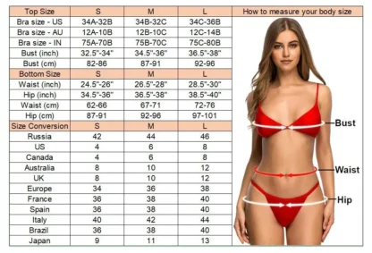 Sexy Cut-Out Strappy High Cut Bikini Set – Two-Piece Women’s Swimwear, V3863 - Image 8