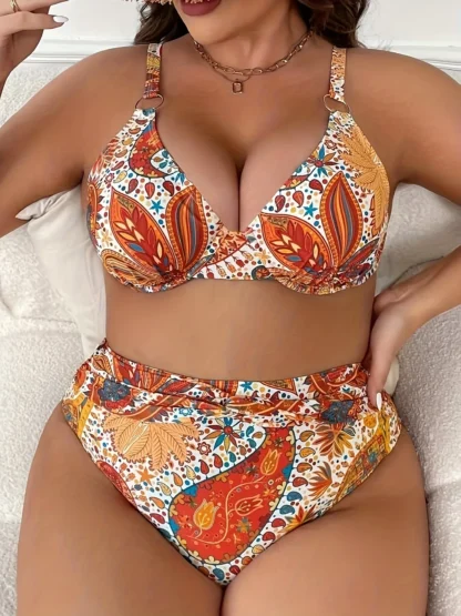 Push-Up High Waist Bikini for Women – Plus Size Swimwear 2025, Bathing Suit & Beachwear - Image 2