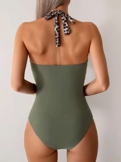 Plus Size One-Piece Swimsuit for Women – Push-Up Closed-Back Bathing Suit, Large Size Swimwear for Pool & Beach - Image 9