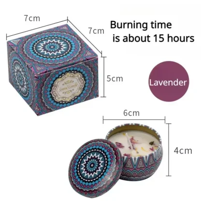 Romantic Scented Candle Set – Arabian Design Jar, Jasmine & Rose Fragrance, Ideal for Couples - Image 11