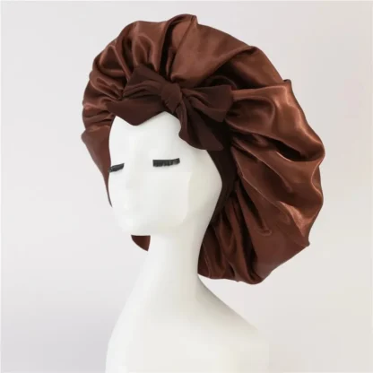Elastic Sash Butterfly Knot Silk Headscarf Hat – Colorful, Breathable, All-Match Beauty Cap for Women - Image 10