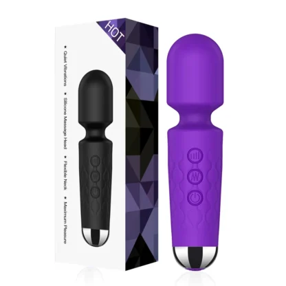 20-Speed Powerful AV Wand Vibrator for Women – G-Spot, Clitoral & Nipple Stimulator, Rechargeable Personal Massager for Female Pleasure - Image 8