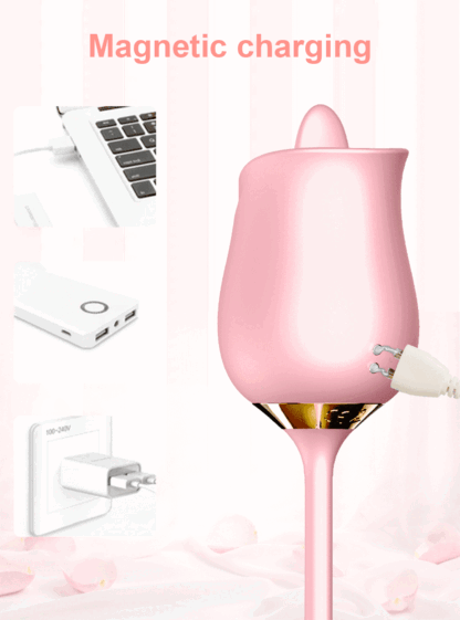 Rose-Licking Thrusting Vibrator – G-Spot, Clitoris & Nipple Stimulator for Women, Multi-Speed Adult Toy for Couples 18+ - Image 31