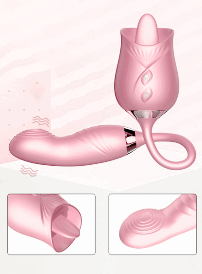 Rose-Licking Thrusting Vibrator – G-Spot, Clitoris & Nipple Stimulator for Women, Multi-Speed Adult Toy for Couples 18+ - Image 29