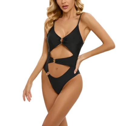 NADANBAO Sexy Backless One-Piece Swimsuit – Women’s Cutout Monokini Swimwear, Cross-Border Fashion Biquini - Image 4